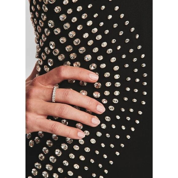 Retrofete Aubin Dress in Black & Silver Large - Picture 8 of 12